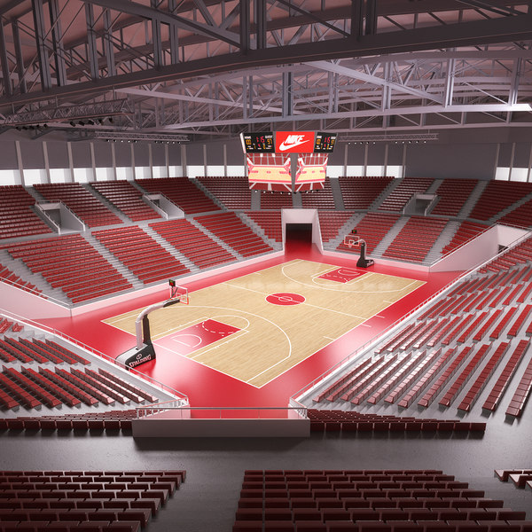 3D basketball stadium model