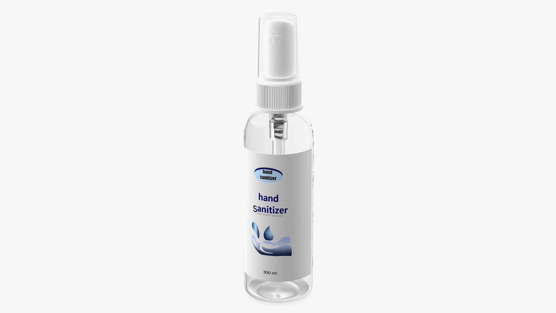 3D hand sanitizer spray bottle TurboSquid 1590284