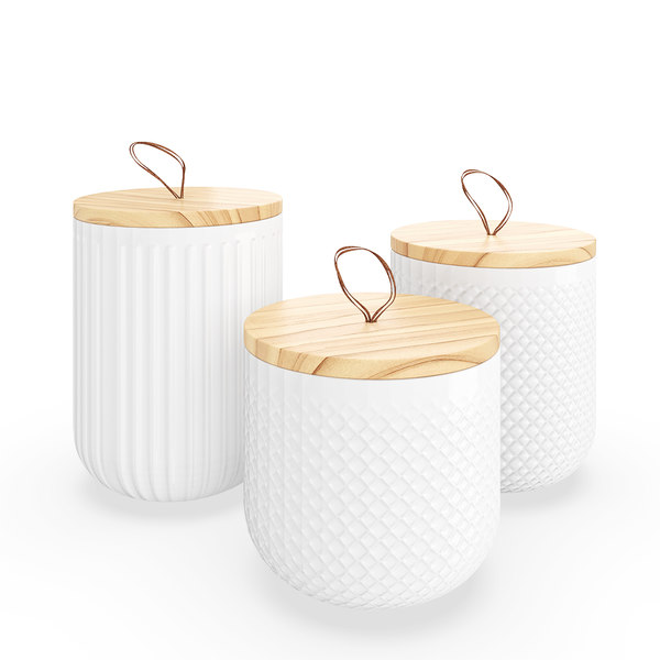 Kitchen Canisters 3d Model Turbosquid 1590220
