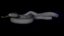 3D model rigged egyptian cobra snake