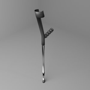 forearm walking cane 3D model