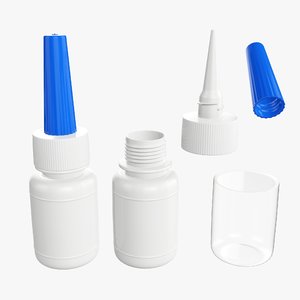 plastic bottle glue 3D model