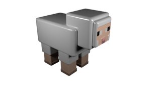 3D sheep minecraft
