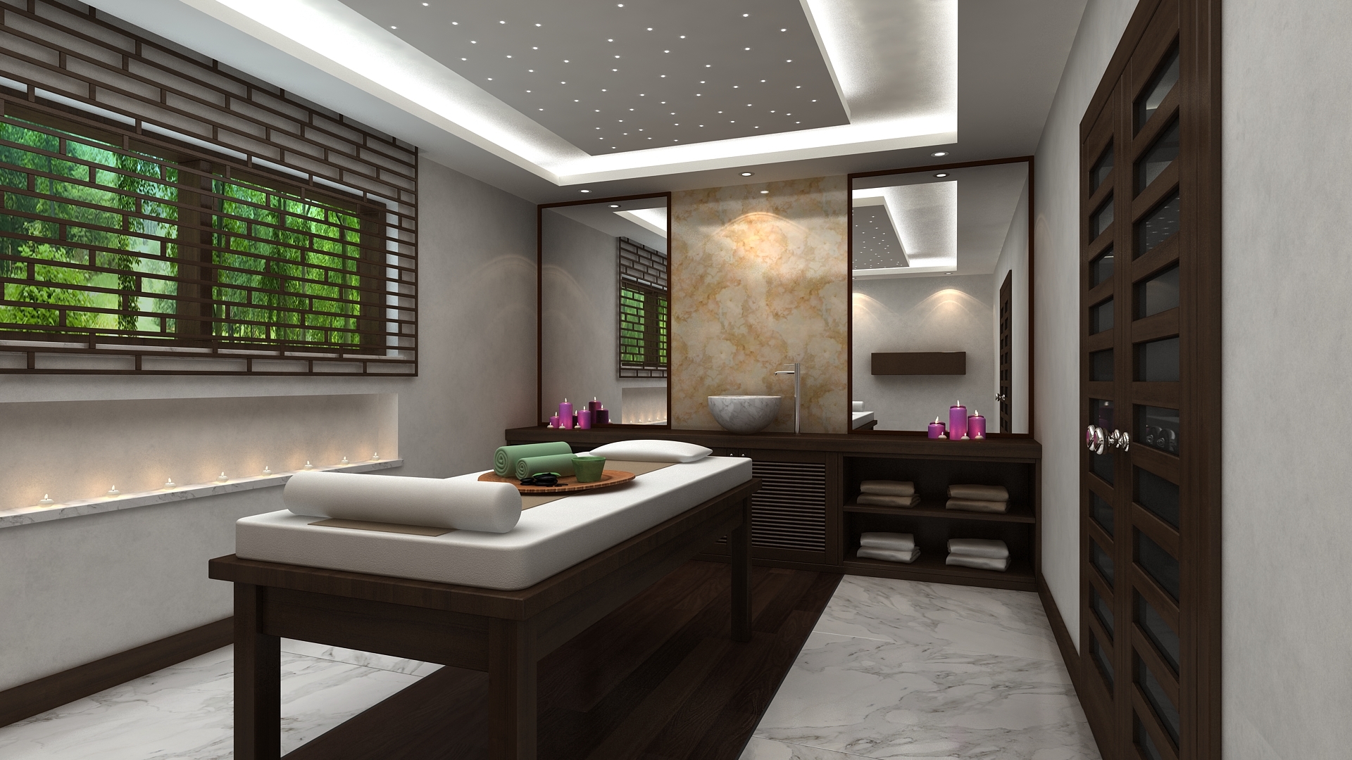 Scene Spa Massage Room 3D - TurboSquid 1590417