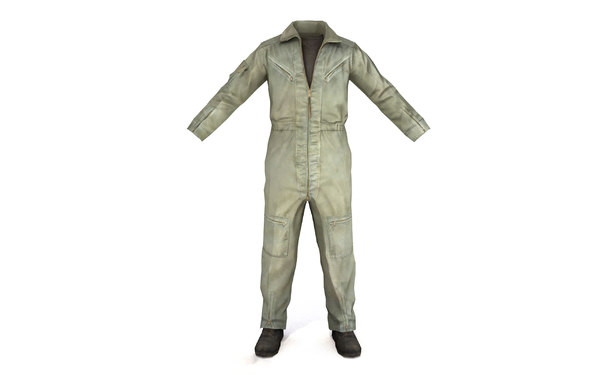 military engineer costume outfit 3D model