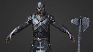 3D evil low-poly
