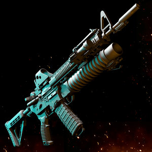 rifle assault 3D model