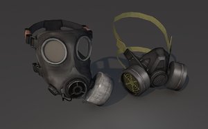 gas mask 3D model