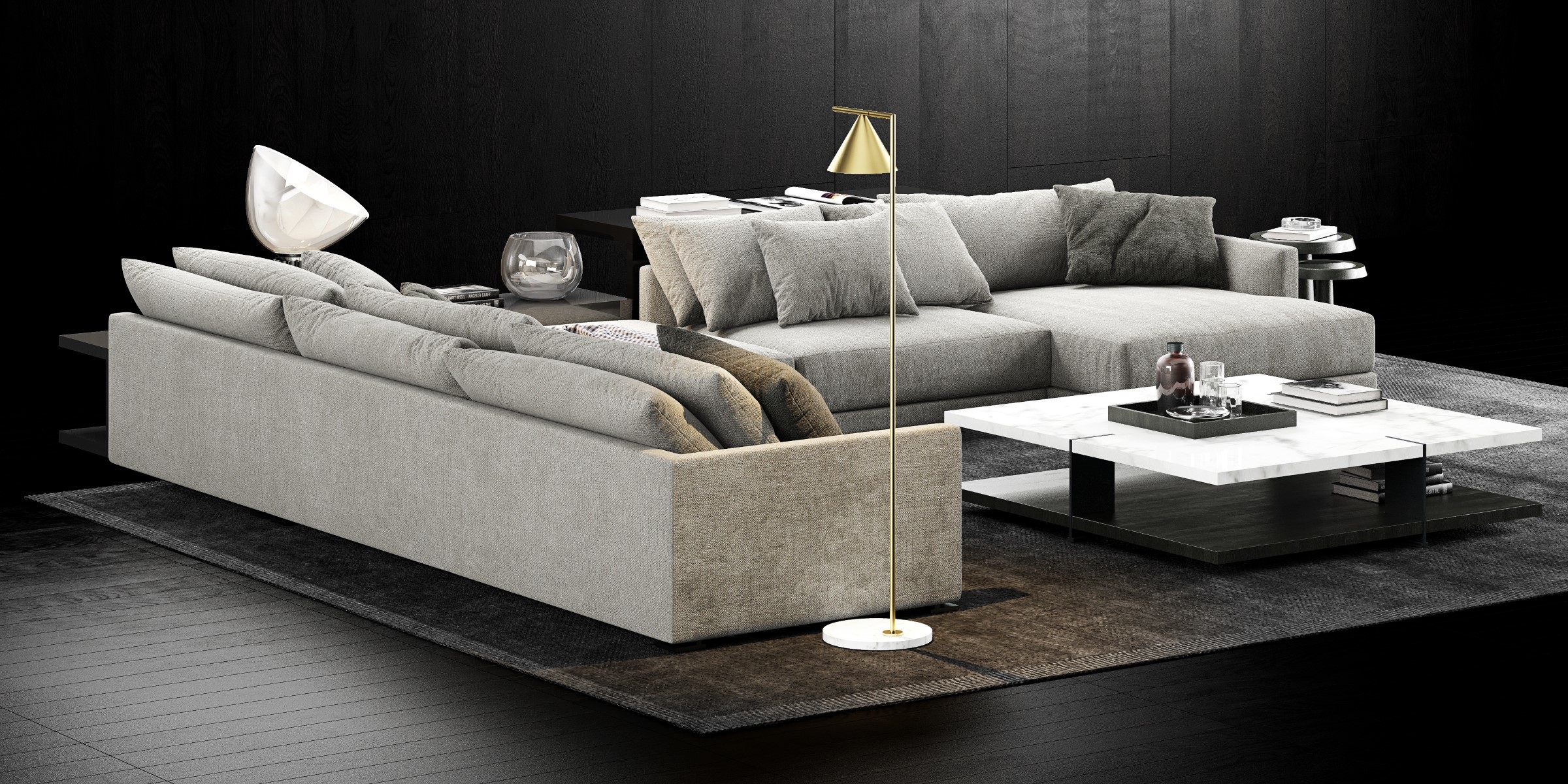 poliform bristol sofa 23d模型