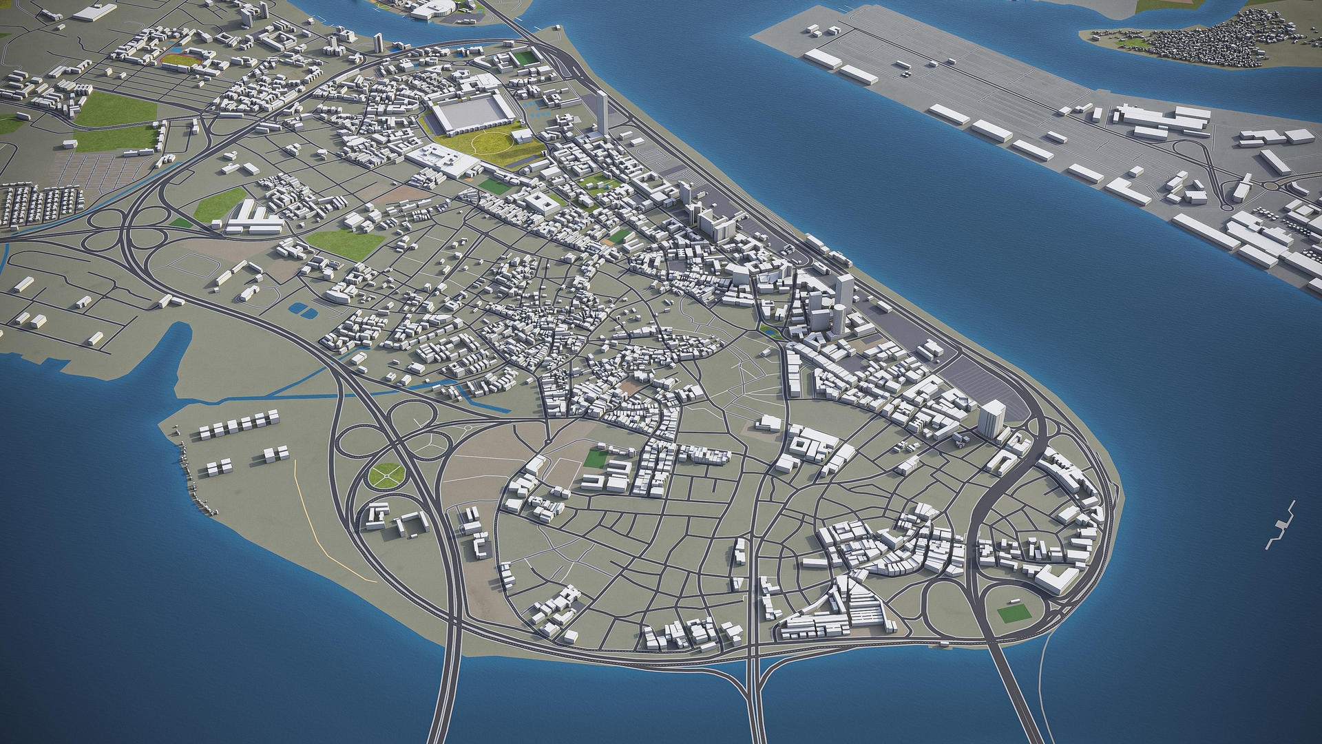3D lagos surrounding model TurboSquid 1591222