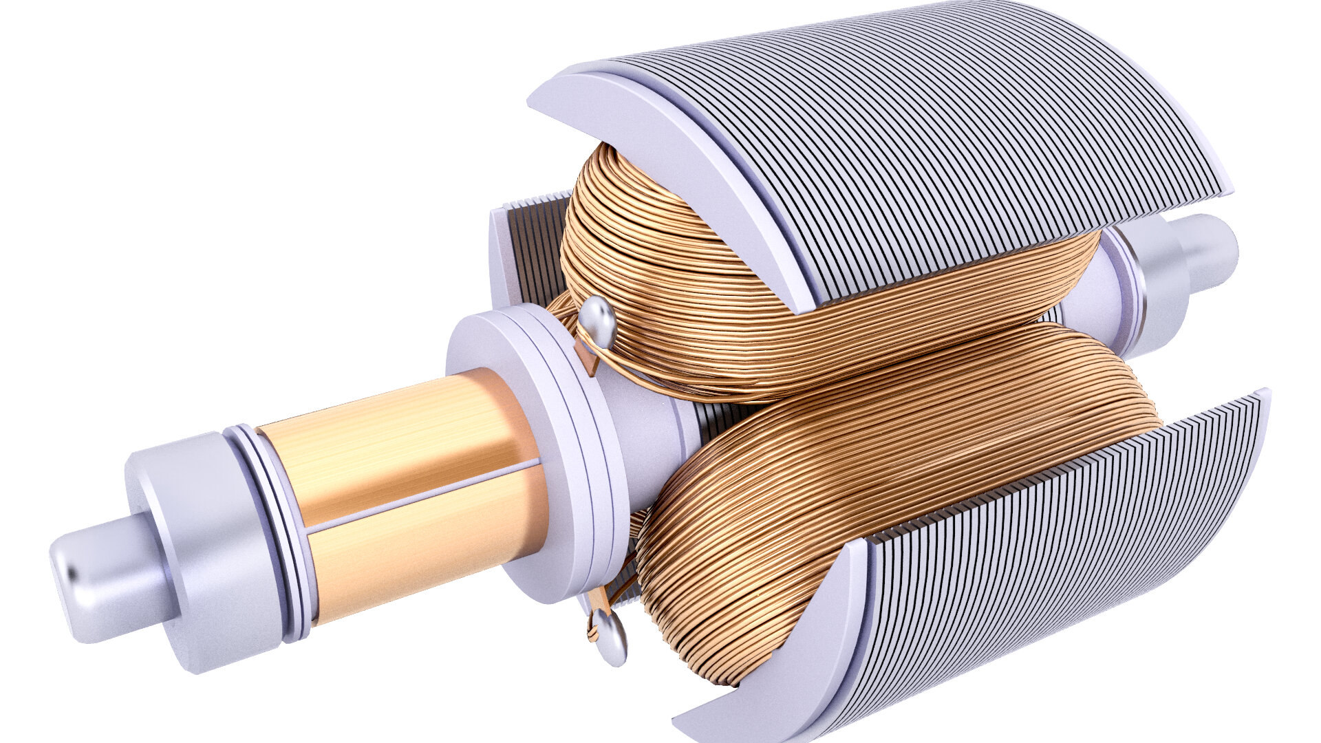 3D stator electric motor TurboSquid 1591199