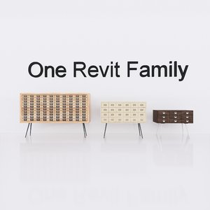 3D wardrobe 3 - revit