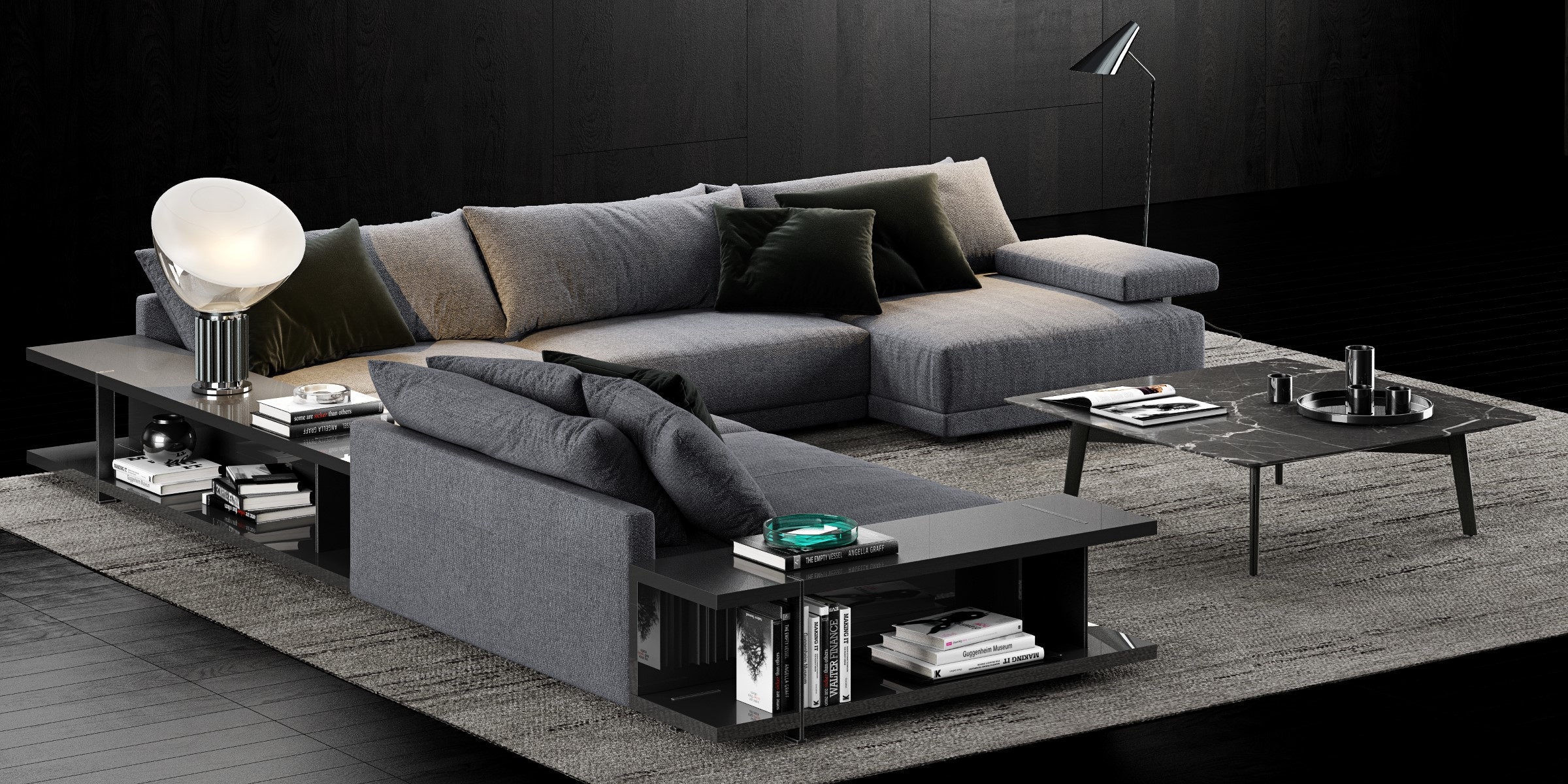 3D model poliform bristol sofa coffee table TurboSquid 1591419