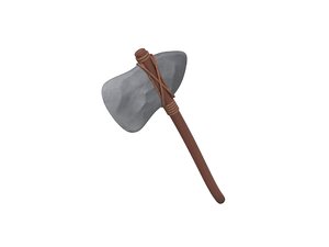 3D stone axe model