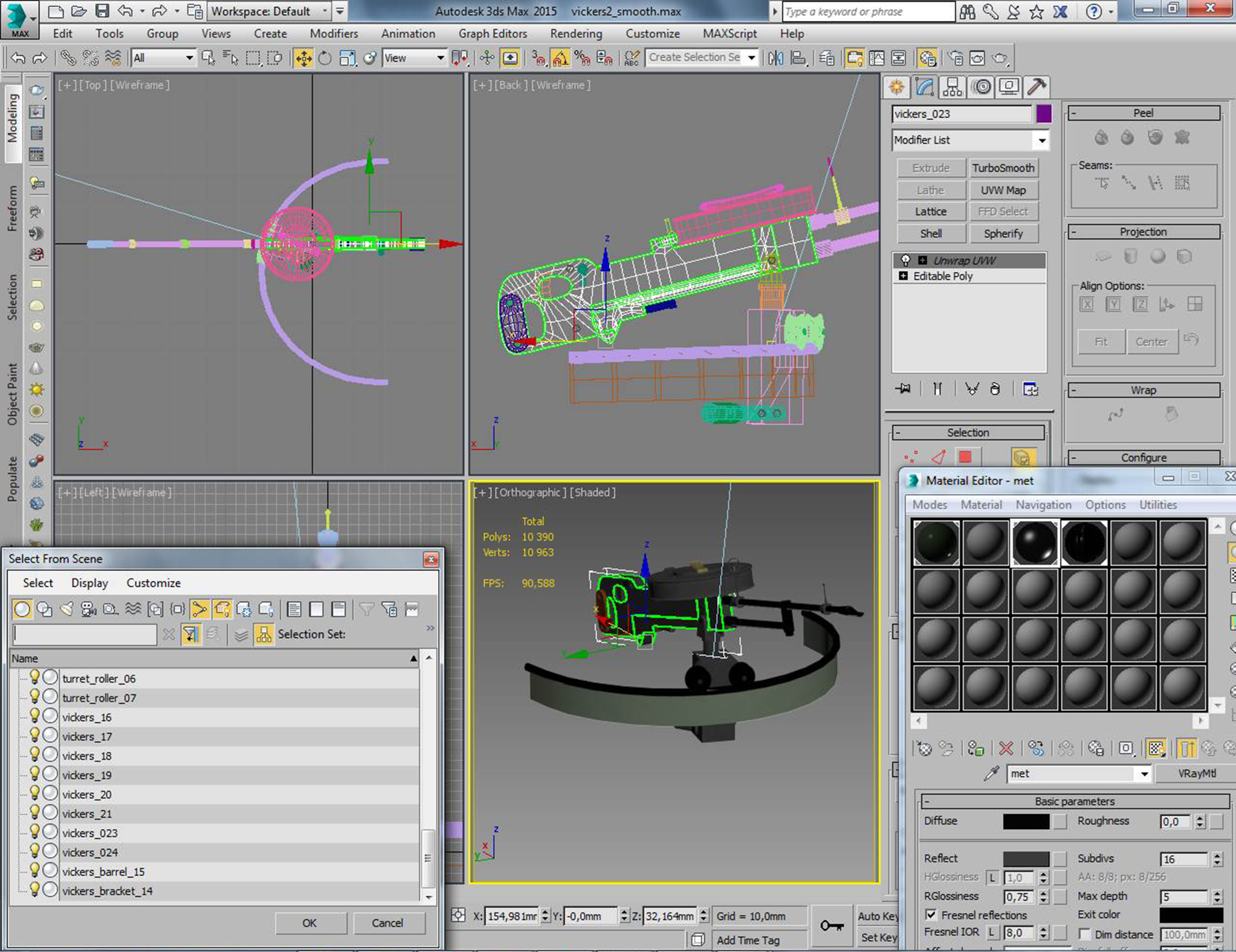 3D vickers k machine gun model - TurboSquid 1591640