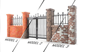 garden wall 3D model
