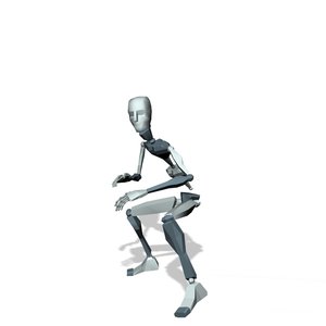 Stand idle to crouch forward