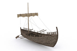 3D ancient ship