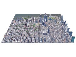 3D new york city manhattan