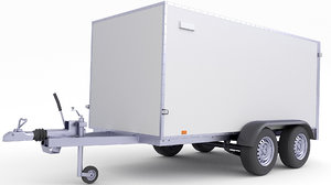 3D trailer cargo model