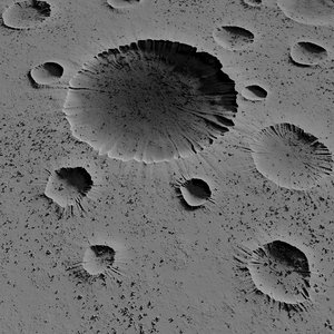 Crater surface