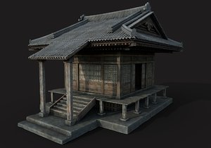 shinto shrine house games 3D model