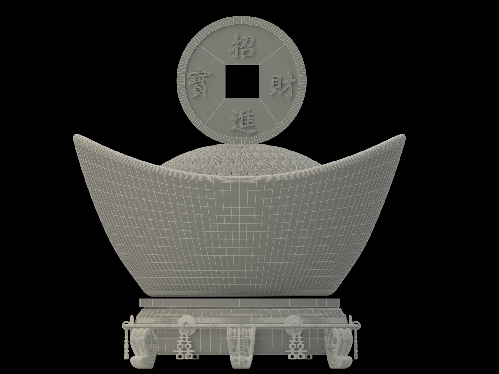 Chinese Gold Ingot 3d Model Turbosquid 1592973 Chinese Gold Ingot 3d Model Turbosquid 1592973