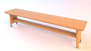 bench furniture 3D model