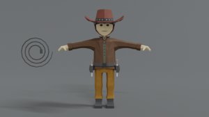3D model man character