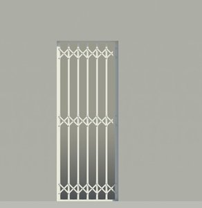 3D fine parametric trellis security gate