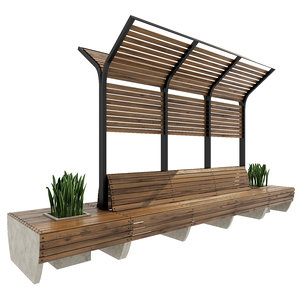 bench 3D model