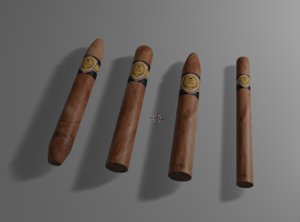 cigar pack 3D model