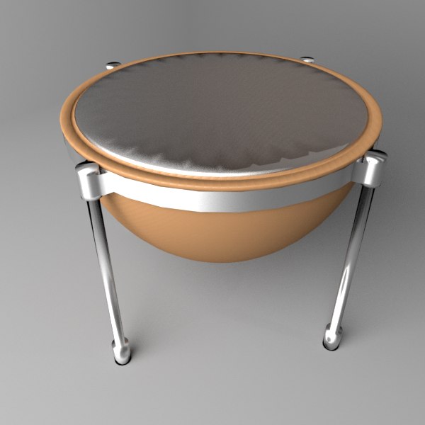 3D timpani drum TurboSquid 1593411