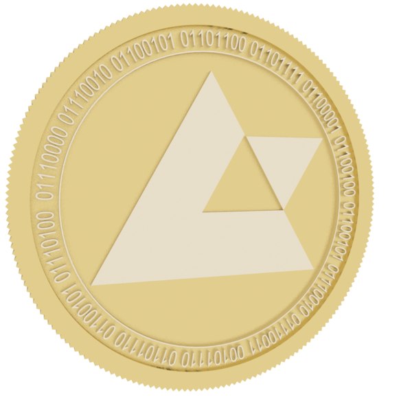 auctus gold coin 3D model