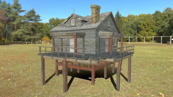 cliff house 3D model