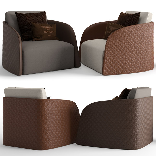 3D armchair bentley home model