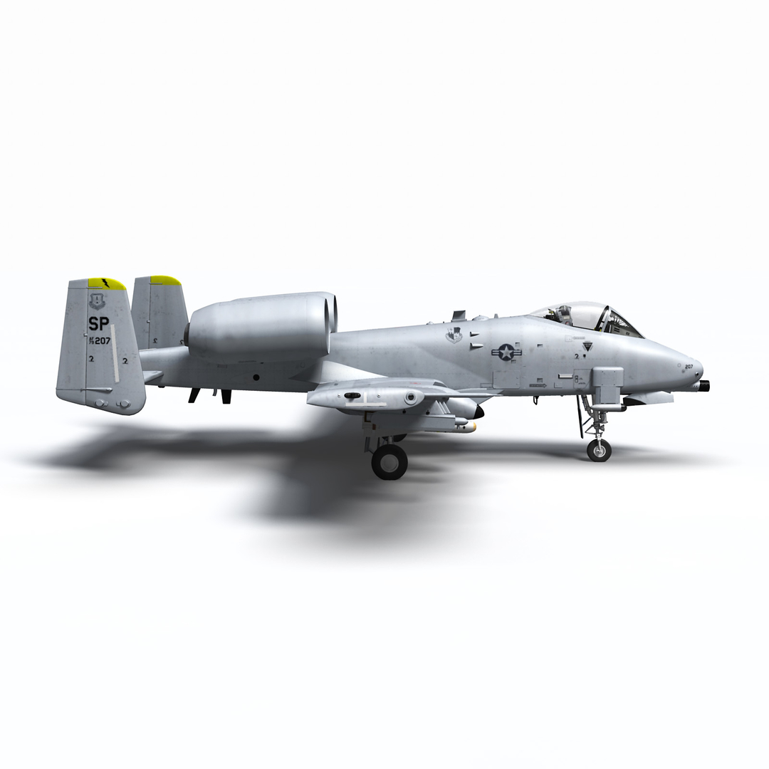 A10 warthog model - TurboSquid 1594153