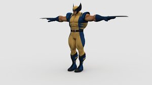 3D model hero character superhero
