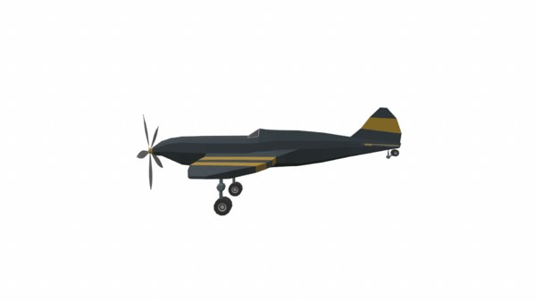 3D Airplane01 Low-poly Model - TurboSquid 1574065