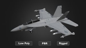 3D f-18 super hornet jet model