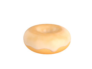 3D glazed donut