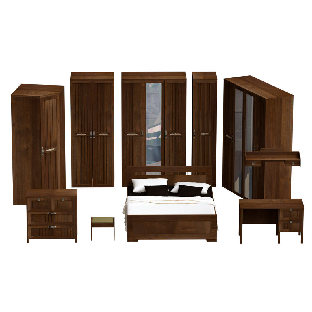 Free bedroom furniture 3D model TurboSquid 1594402