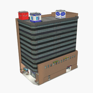 japanese building 0006 3D model