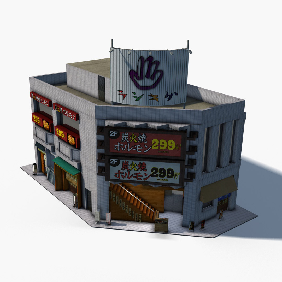 3D japanese building 0010 model - TurboSquid 1594416