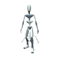 Male walking to stand idle