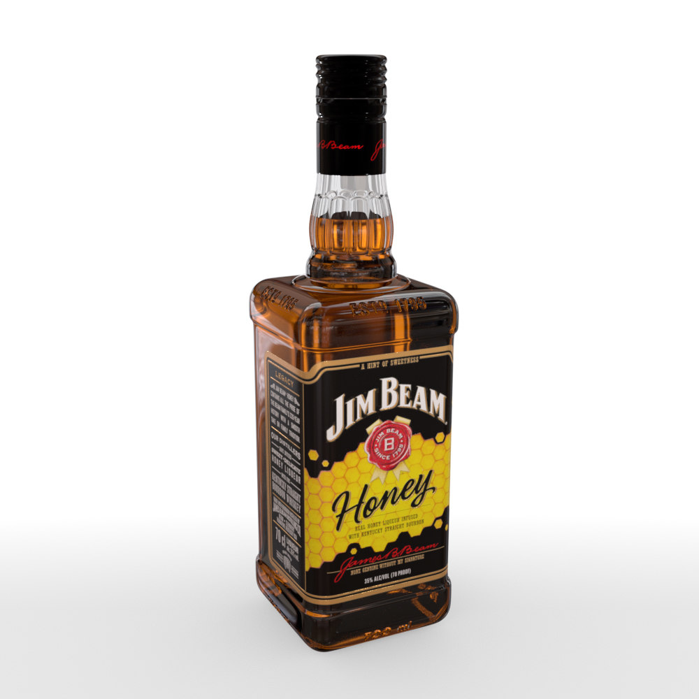 Jim beam honey 70cl 3D TurboSquid 1594486