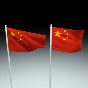 flag china 3D model