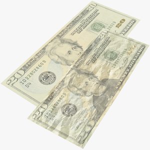 dollar bill 3D model