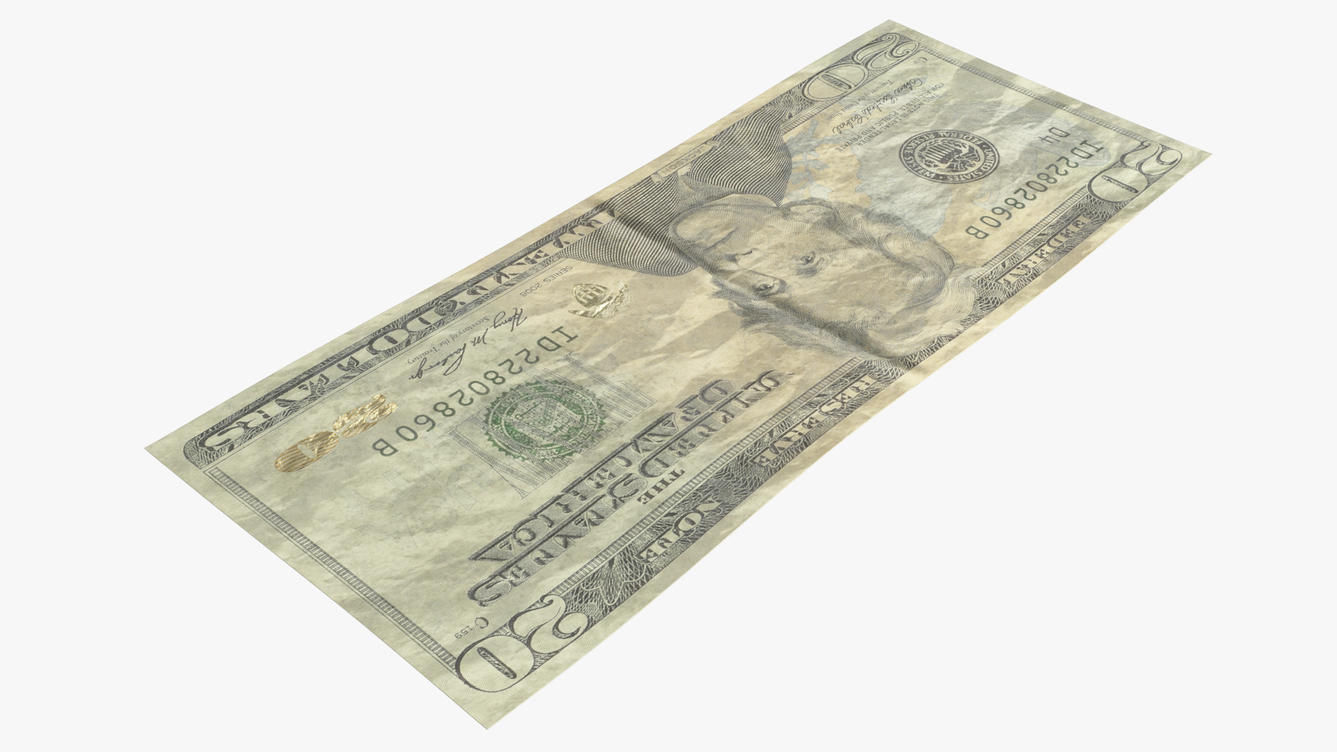 Dollar bill 3D model - TurboSquid 1594633