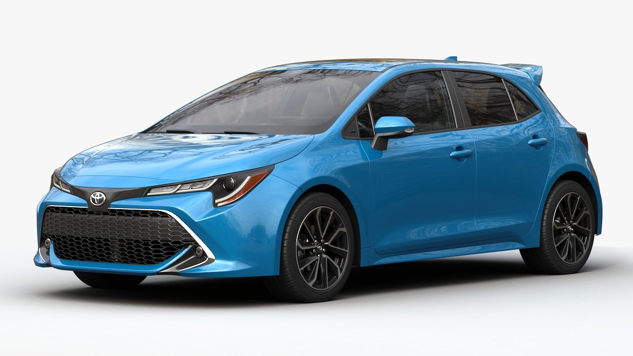 3D toyota hatchback - TurboSquid 1594640